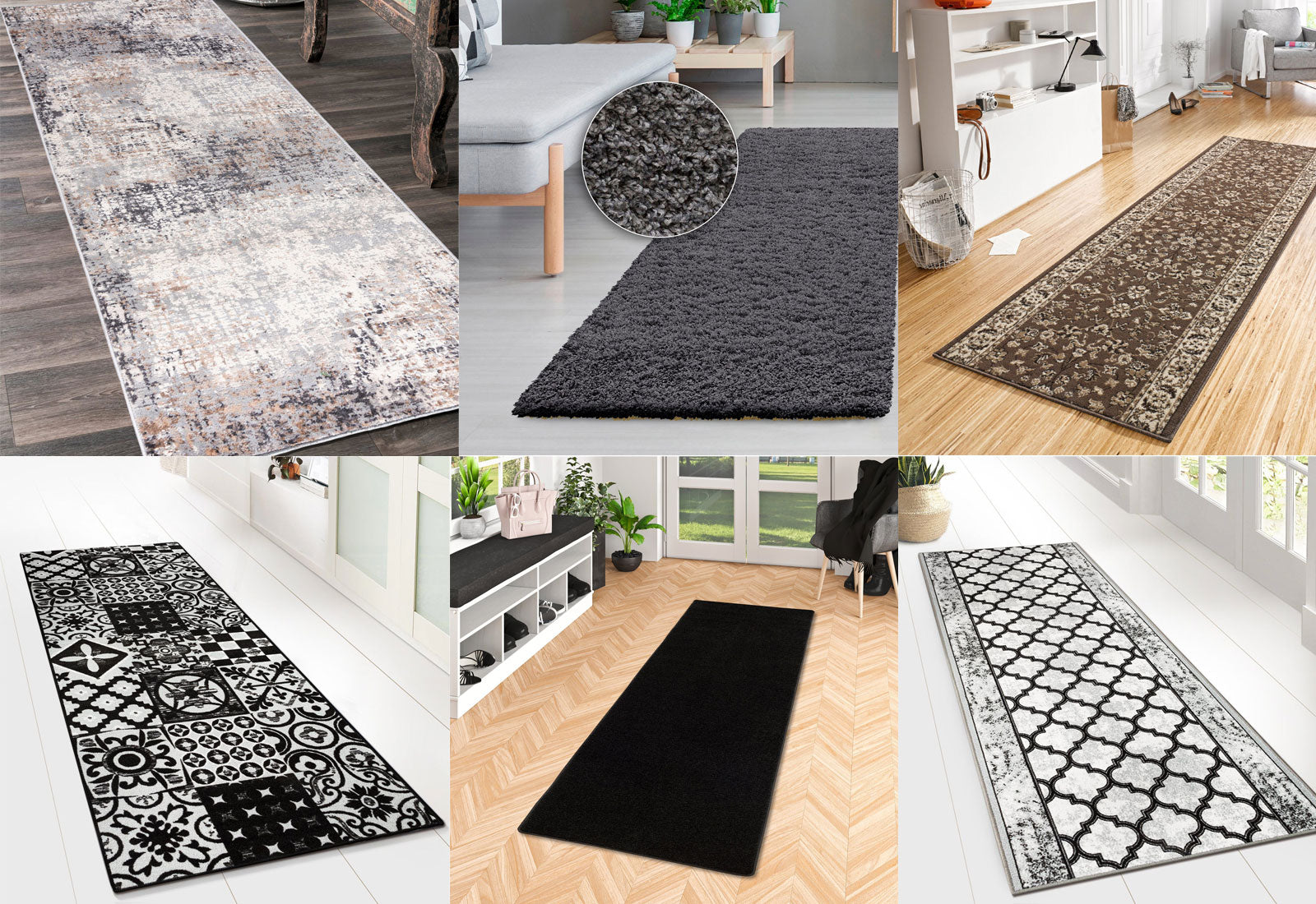 verschiedene Teppich-Läufer Kategorie 3 ca. 80-100 cm x ab 200 cm