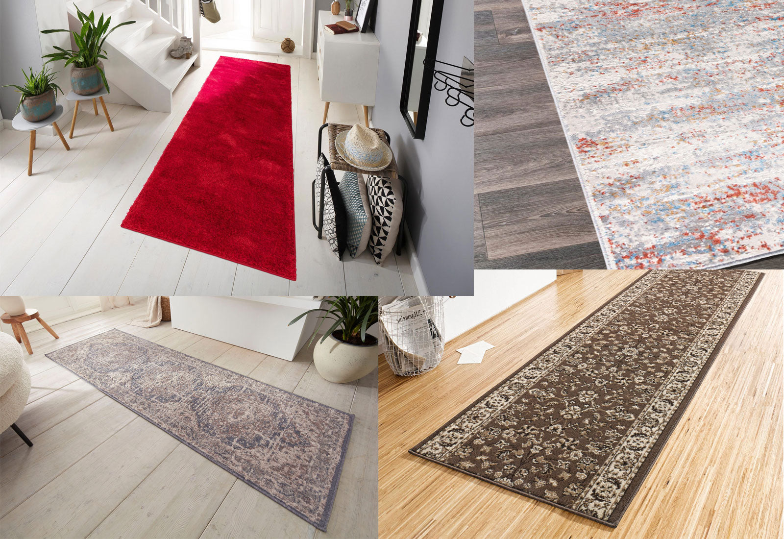 verschiedene Teppich-Läufer Kategorie 3 ca. 80-100 cm x ab 200 cm