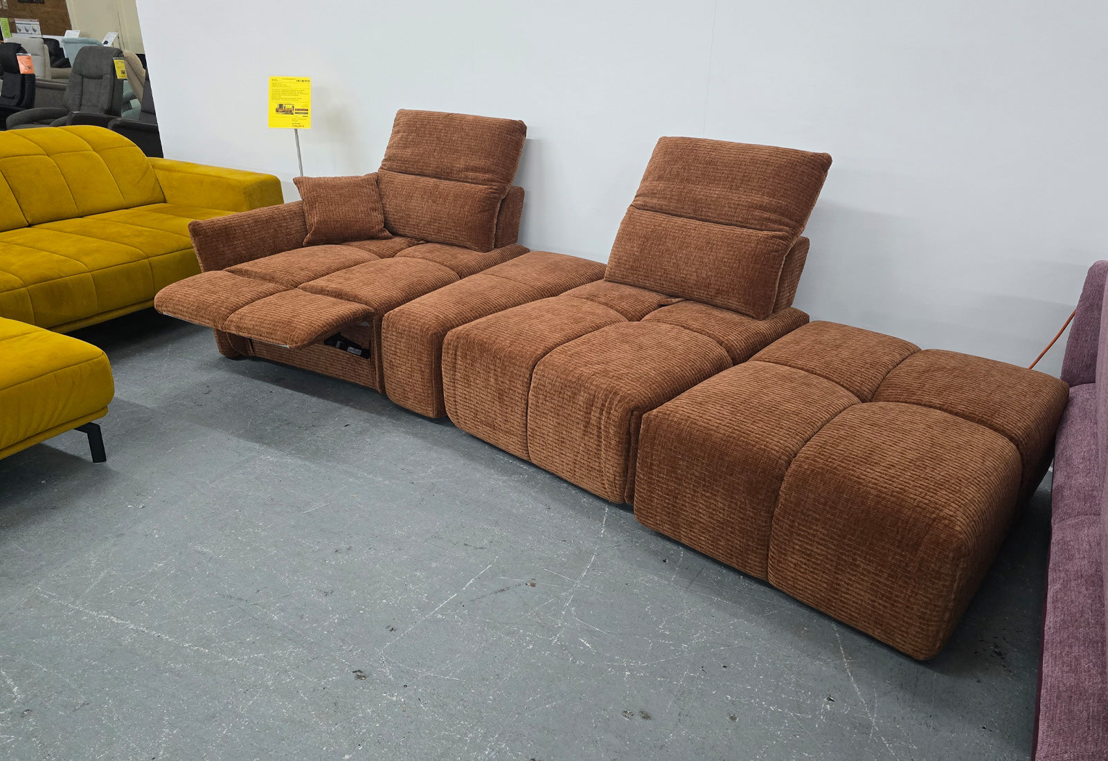Lina mit Hocker Modulsofa