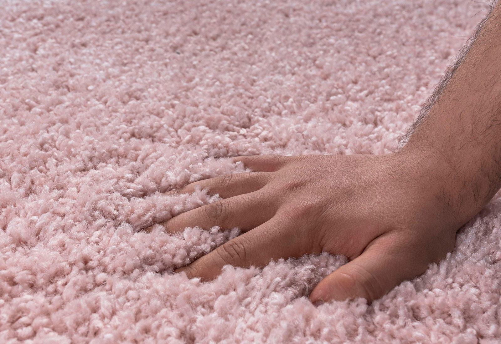 Hochflor-Teppich Viva 160 cm x 230 cm rosa
