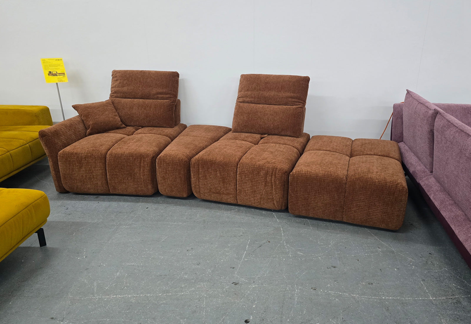 Lina mit Hocker Modulsofa