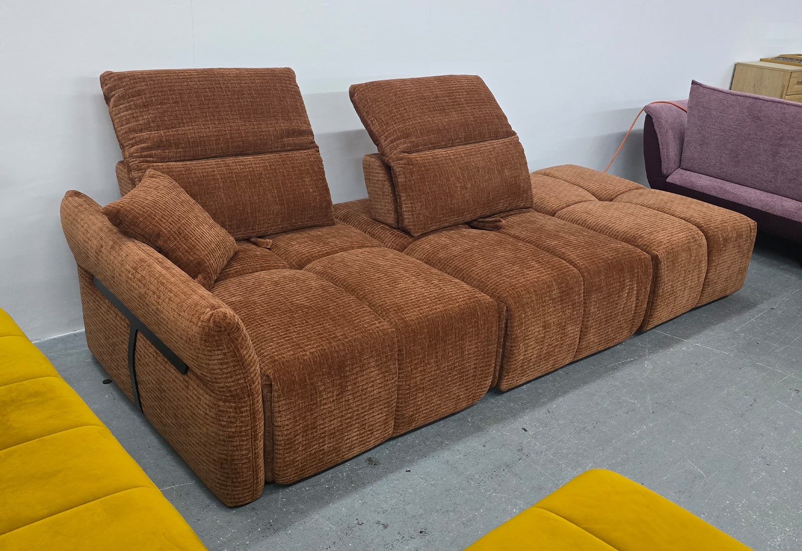 Lina mit Hocker Modulsofa