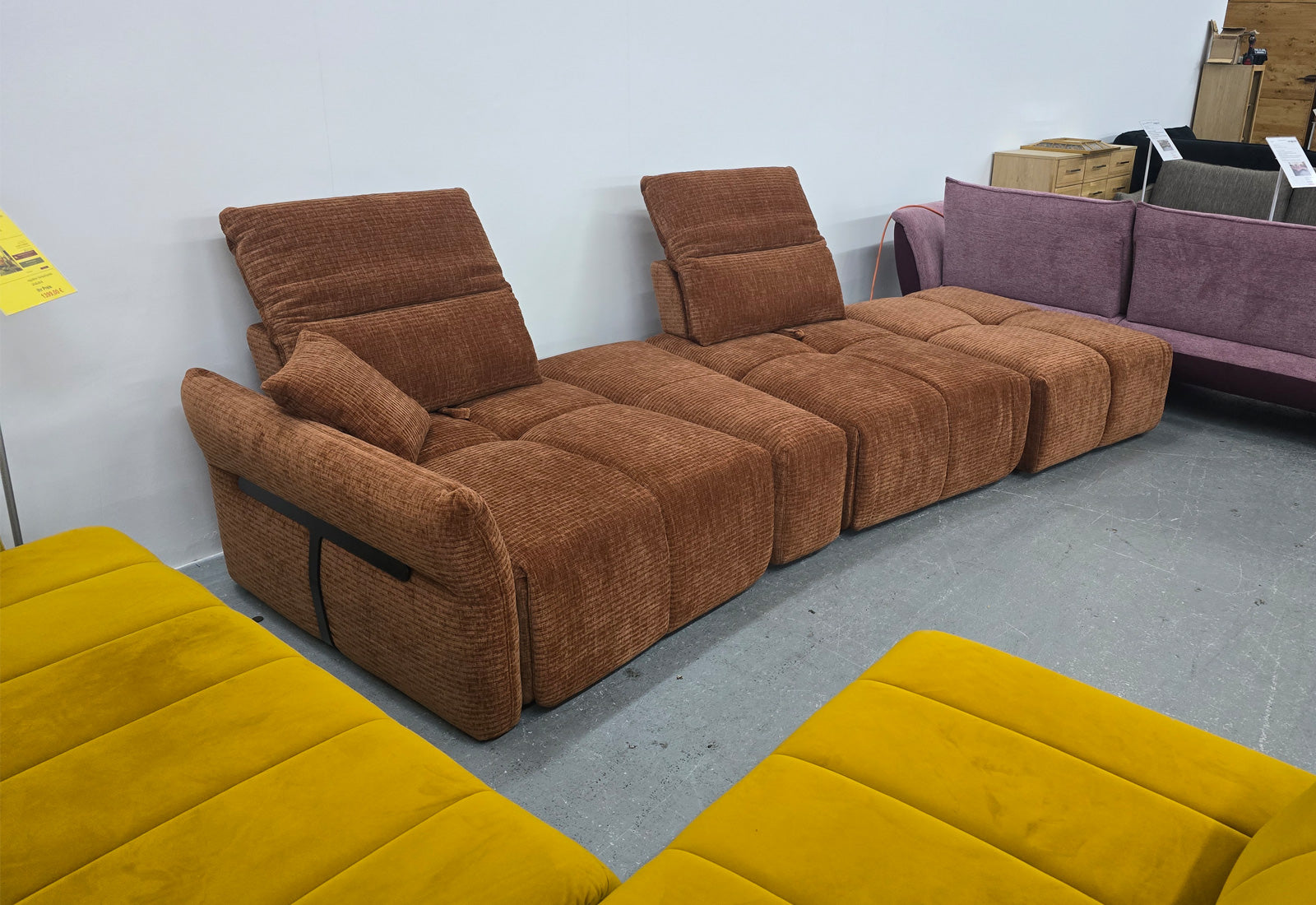 Lina mit Hocker Modulsofa